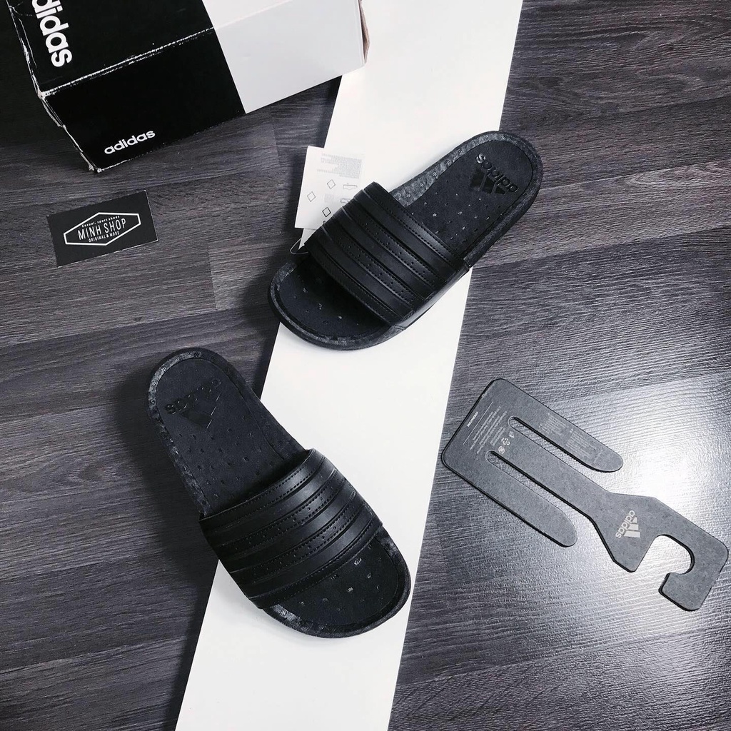 Dép Adidaass_Adilette Boost Slides All Black - 7368