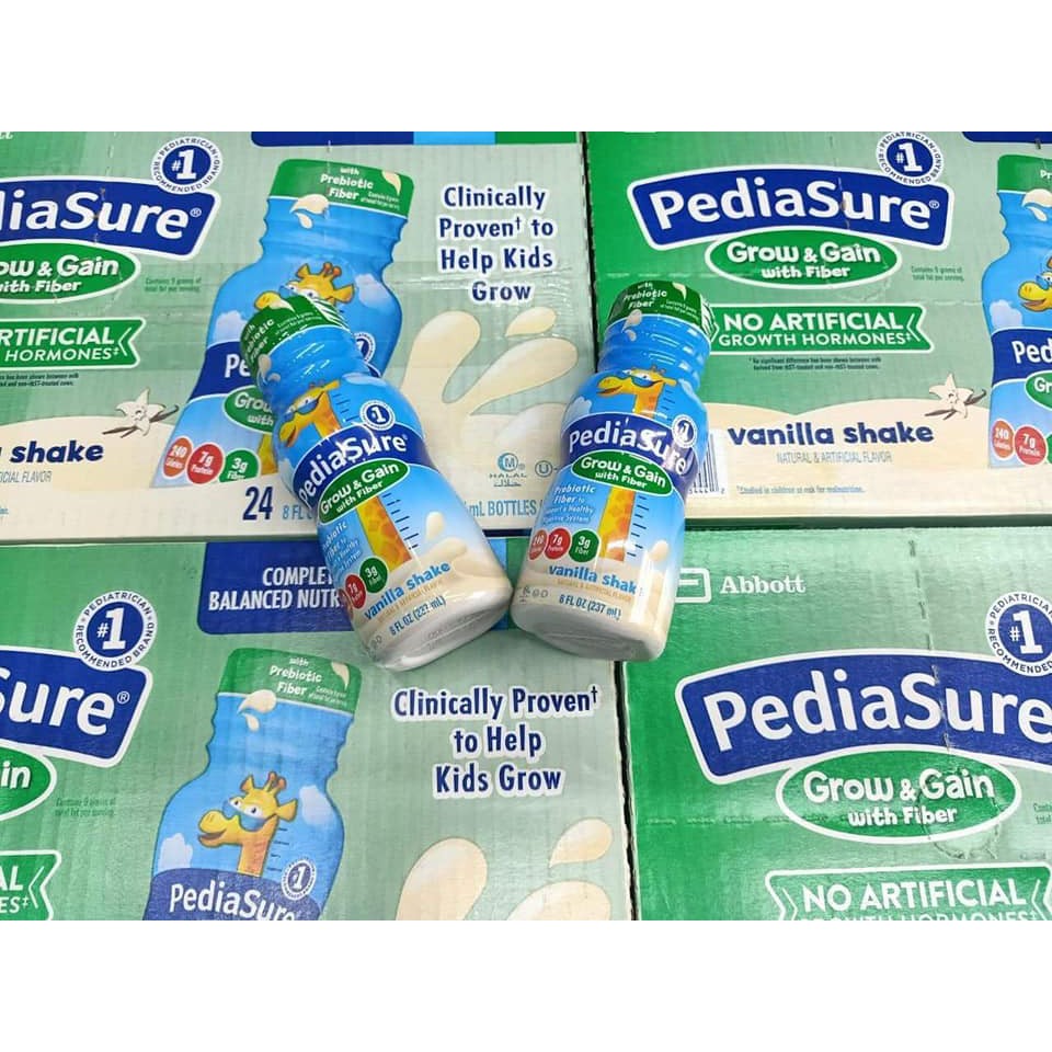 Sữa nước Pediasure Prebiotic Fiber chất xơ vani 237ml Mỹ