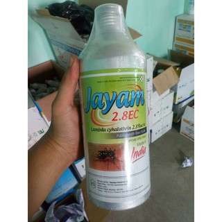 Thuốc diệt muỗi Jayam 2.8SC 1000ml chai nhôm nhập khẩu Ấn Độ diệt muỗi kiến gián nhện và các côn trùng hiệu quả