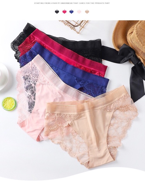 Quần Lót Đúc Pha Ren Hoa Mã Mới