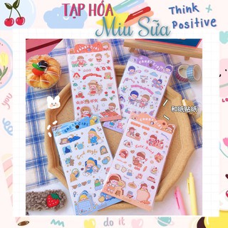 Set 4 tấm sticker Candy Girl dễ thương xỉu - MiuSua