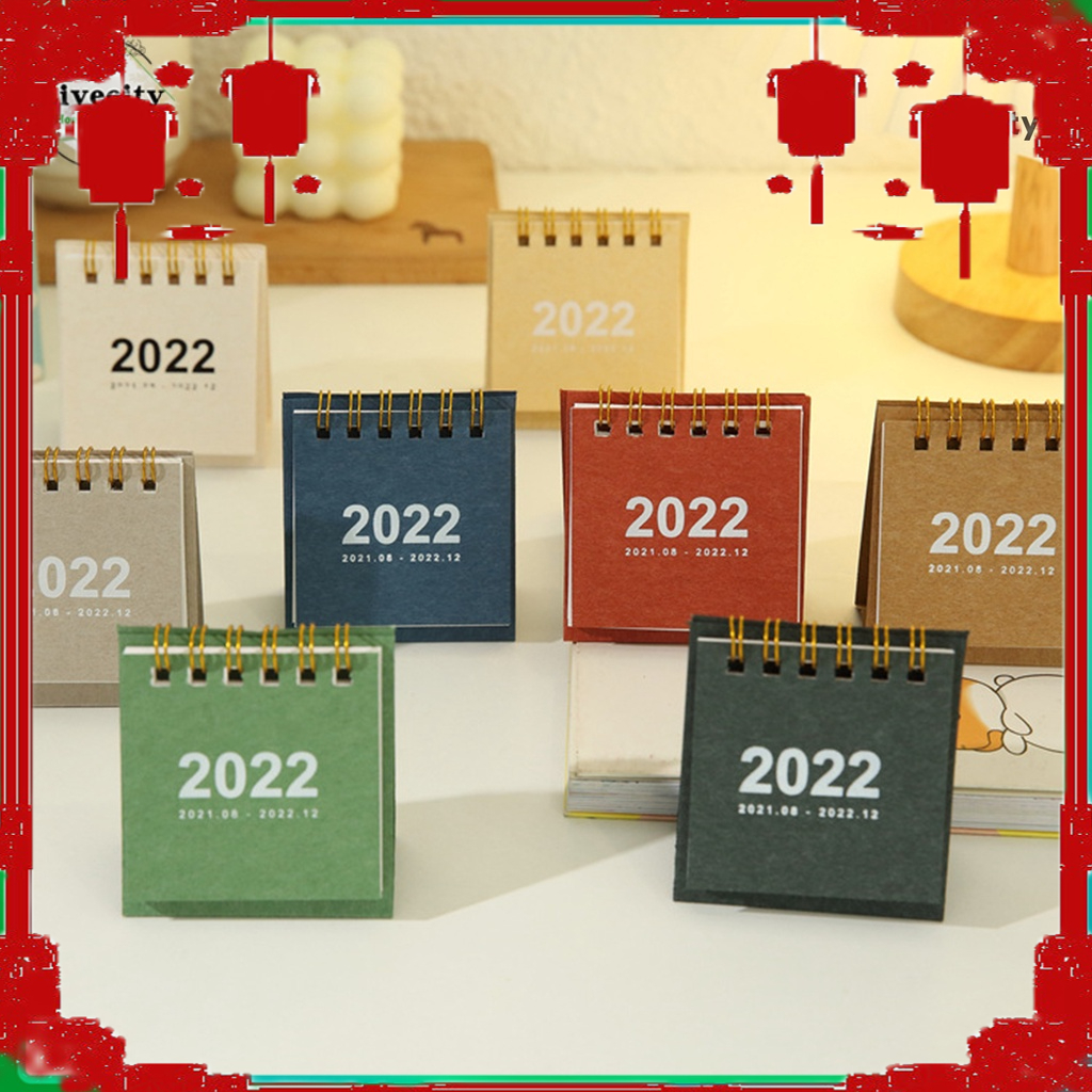 Lịch để bàn dạng đứng màu trơn 2022