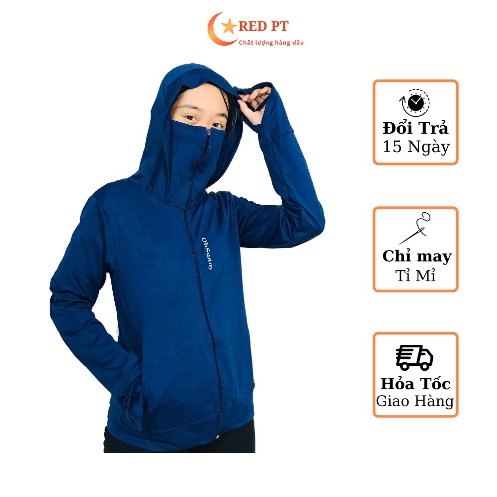 Áo chống nắng nữ khoác ngoài đi nắng cotton thông hơi