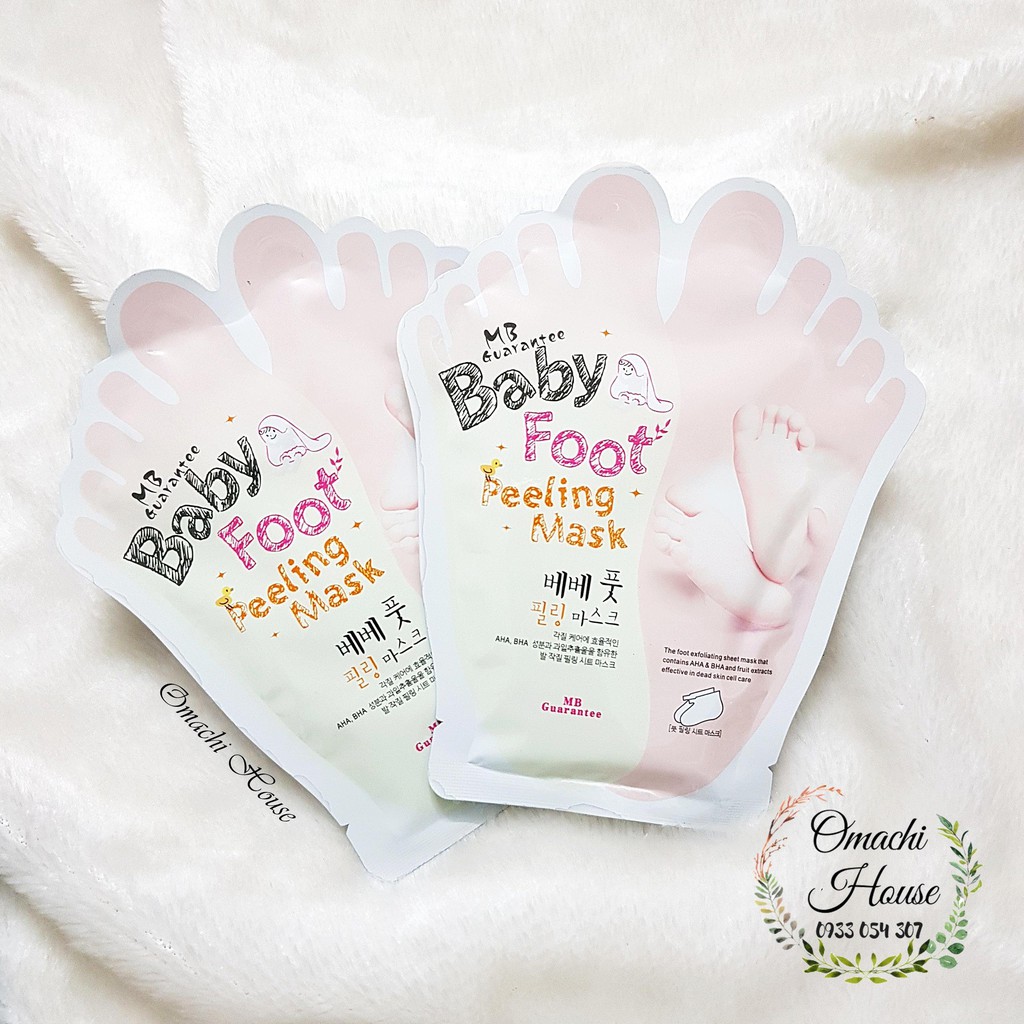 Mặt Nạ Ủ Da Chân MB Guarantee Baby Foot Peeling Mask