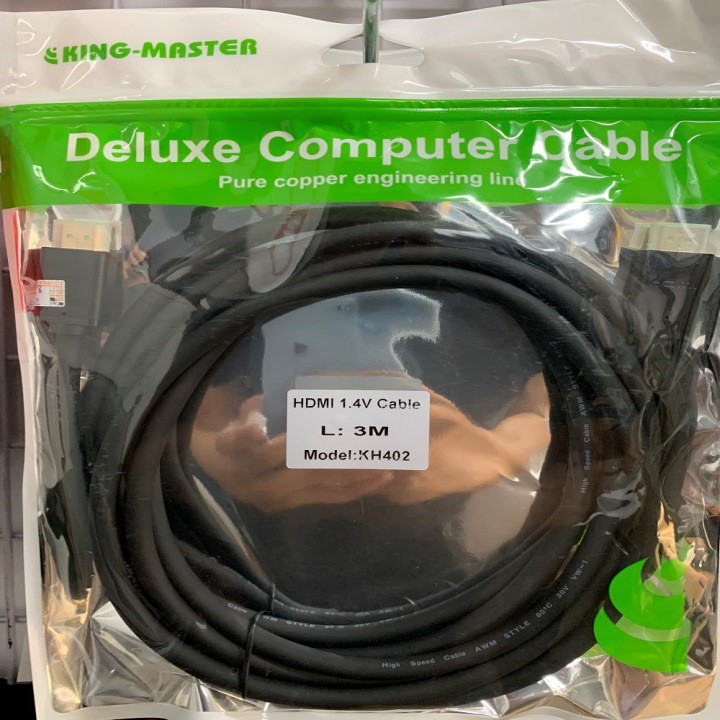 Cáp HMDI 2.0 chuẩn 4K dài 3 mét hiệu Kingmaster