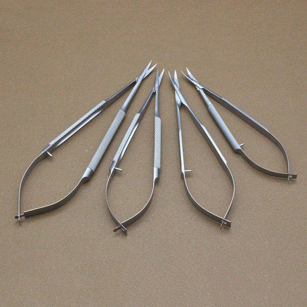 Kéo Cắt Mắt Thẳng / Cong Bằng Titan Với Tay Cầm Tròn Chuyên Dụng Cho Nha Khoa