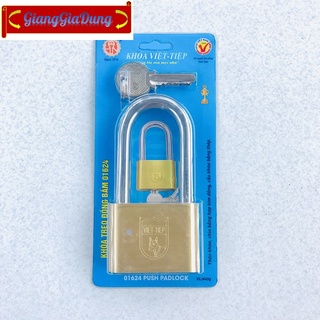 Ổ khóa đồng bấm càng dài 01624 việt tiệp phi 10