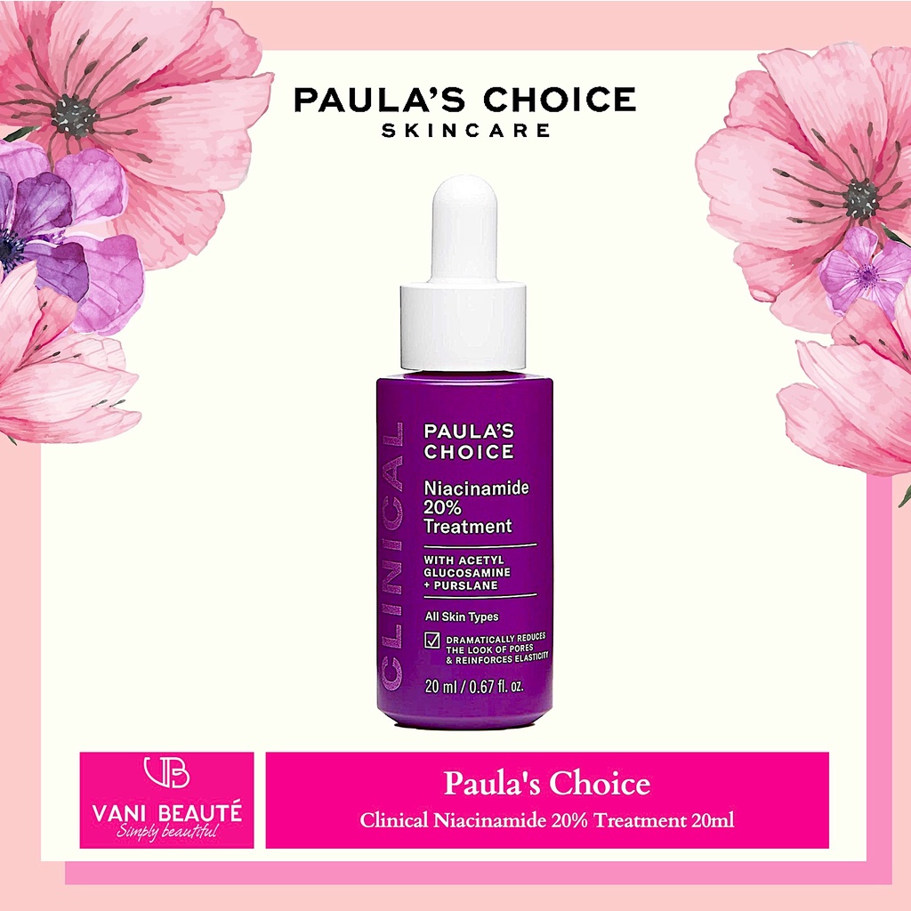 Tinh chất se khít lỗ chân lông tối ưu Paula's Choice Clinical Niacinamide 20% Treatment 20ml