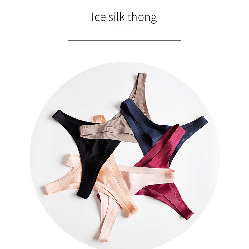 Quần lót thể thao Zxyouping lưng thấp không đường may vải lụa lạnh mềm mại thoáng khí gợi cảm M-XXXL cho nữ