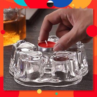 Đế nến thuỷ tinh trái tim