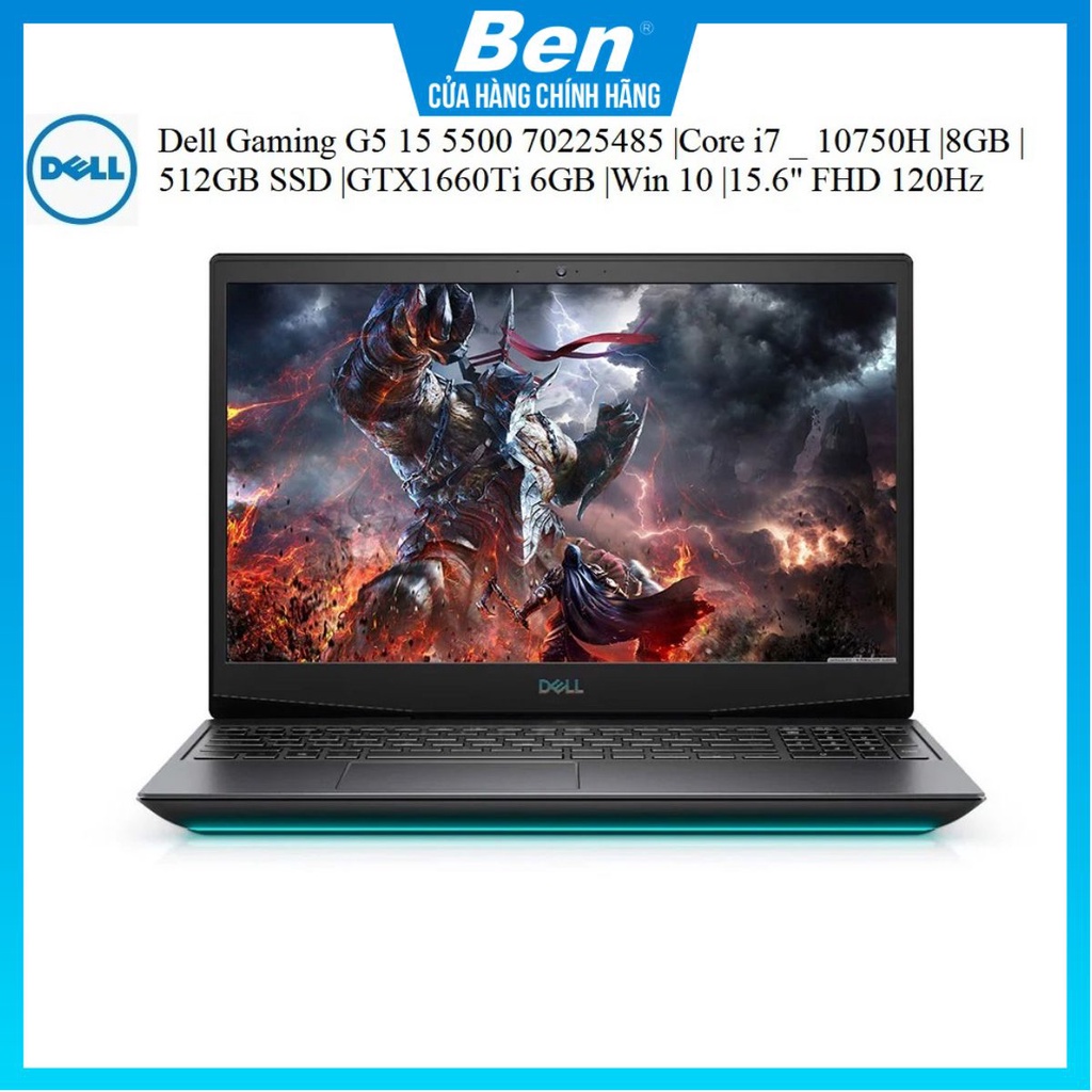 LapTop Dell Gaming G5 15 5500 70225485 | Core i7 10750H| 8GB |512GB SSD |GTX1660Ti 6GB |15.6" 120Hz | Win 10