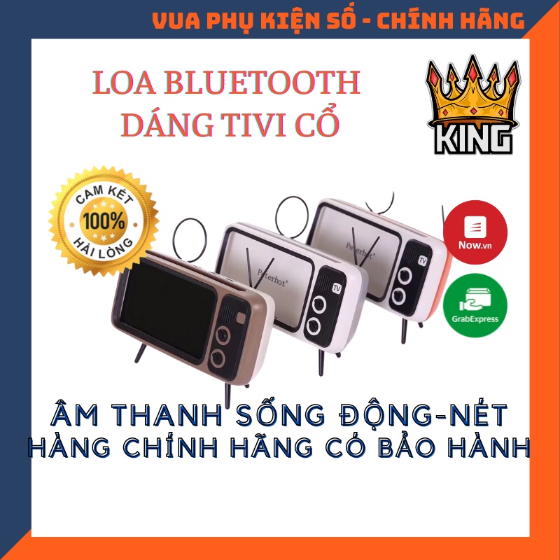 LOA BLUETOOTH KIỂU DÁNG TIVI CỔ - CẢI TIẾN VƯỢT TRỘI - ÂM THANH SỐNG ĐỘNG - CHÍNH HÃNG BẢO HÀNH TOÀN QUỐC