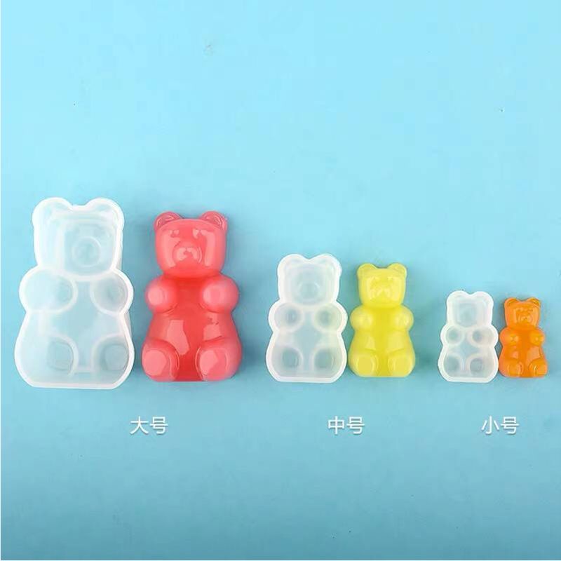 Khuôn silicone tạo hình làm bánh kẹo hình gấu Gummy DIY