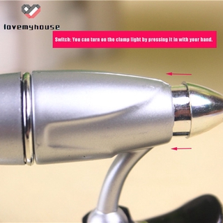 ☁ி☁ Clip on Book Reading LED Light Portable Small Table Lamp Adjustable Flashlight