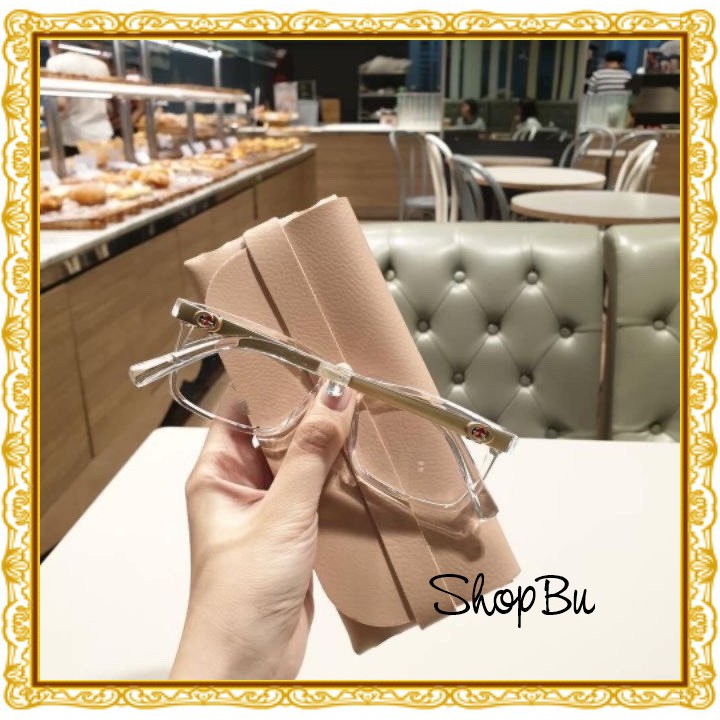 [ GỌNG KÍNH 015 ] GỌNG KÍNH UNISEX NAM NỮ DÁNG VUÔNG CHÂN VÀNG