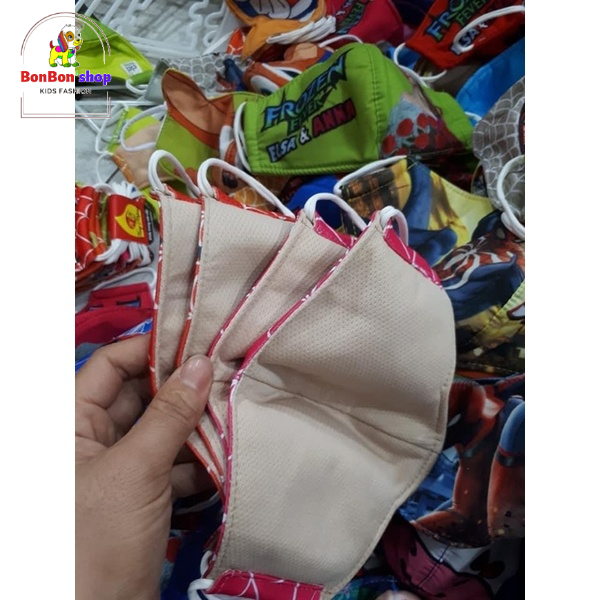 (MAKT03 GIẢM 50%) Khẩu trang vải cho bé trai, Khẩu trang trẻ em dùng hàng ngày cho bé 1t-12t