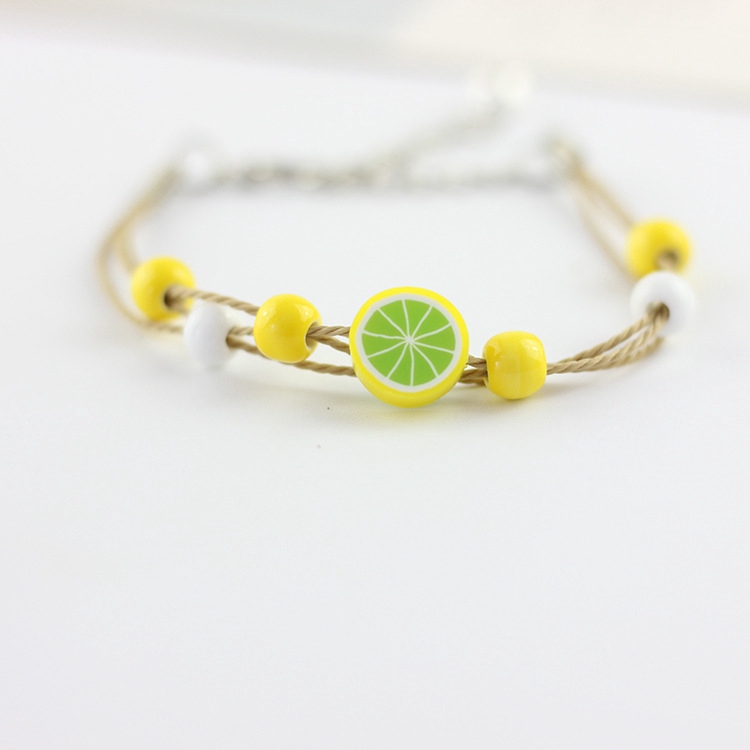 Vòng Tay Hoạt Hình Trái Cây Handmade Phong Cách Hàn Quốc Xinh Xắn Nhiều Màu | BigBuy360 - bigbuy360.vn