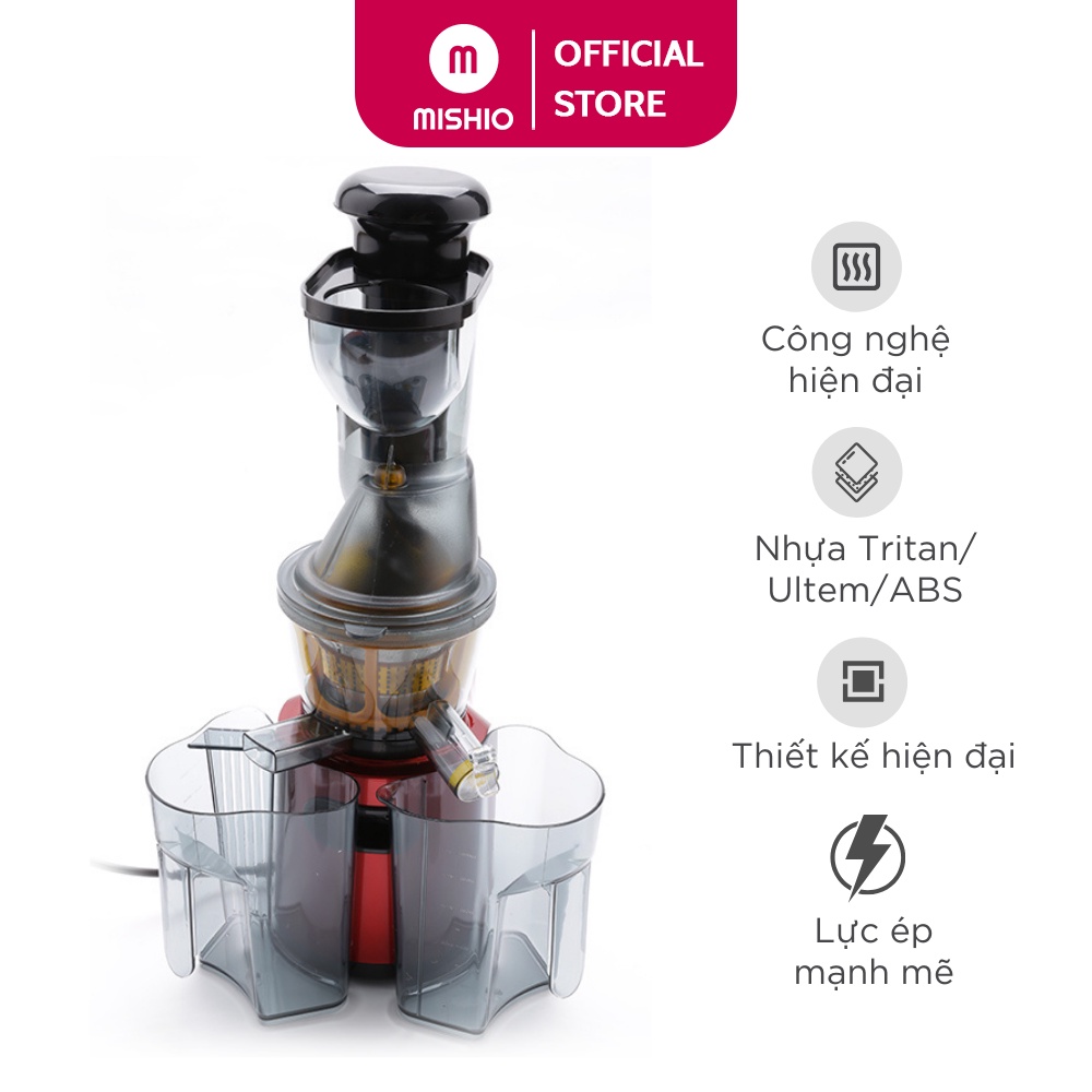 [Mã ELHA22 giảm 6% đơn 300K] Máy ép trái cây Mishio slowjuicer MK60 giữ 99% vitamin