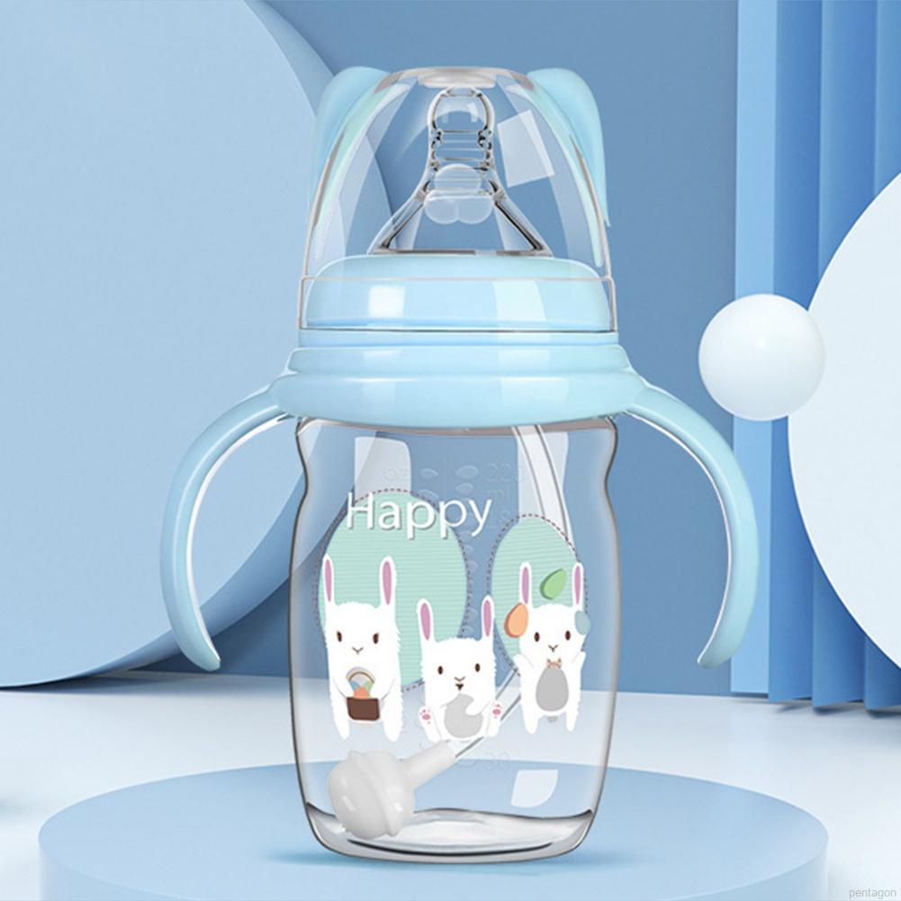 Bình sữa dung tích 220ml có tay cầm cao cấp tiện lợi dành cho bé