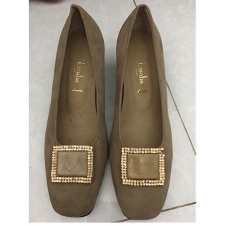Giày si da lộn size 36 Made in Japan cao 5 phân