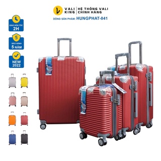 Vali kéo du lịch cao cấp HUNGPHAT-841 nhựa ABS PC kích thước 16, 20, 24, 28 inch chính hãng Hùng Phát - Valiking