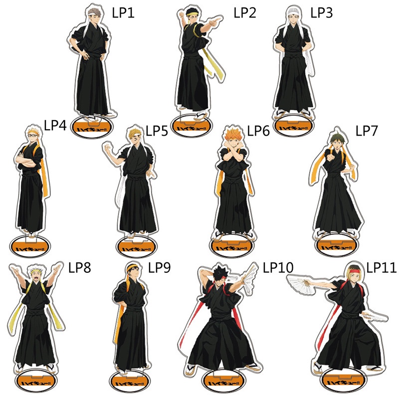 Mô hình nhân vật Anime Haikyuu dáng đứng bằng acrylic để bàn trang trí