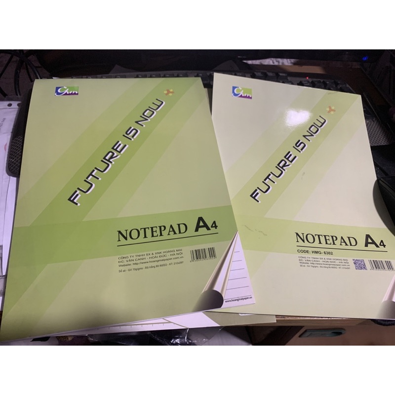 Vở/ sổ xé A4 ngang 12 tờ loại đẹp