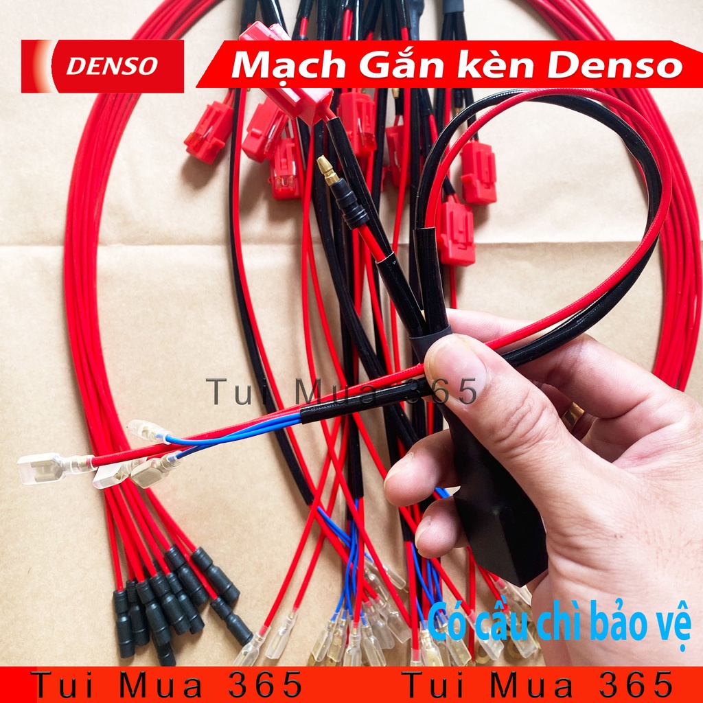 Mạch Relay Gắn Kèn Denso cho xe máy có cầu chì