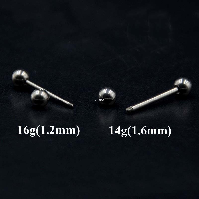 Khuyên lưỡi bằng thép titan G23 cá tính độc đáo