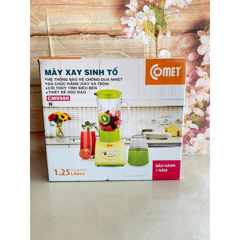 Máy sinh tố Comet - 2 cối thuỷ tinh 1.25L