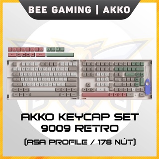 Bộ keycap AKKO 9009 (ASA, PBT DoubleShot, 178 nút)