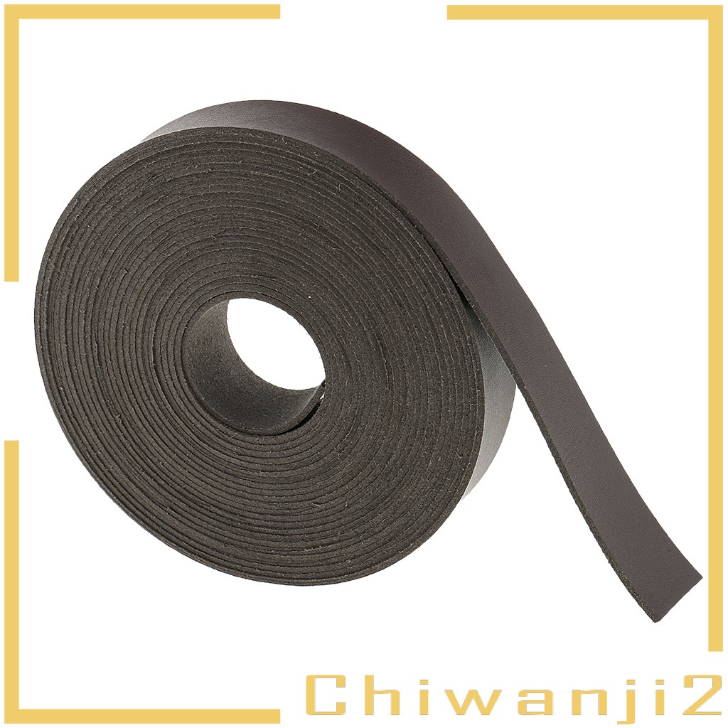 [Chiwanji2] Cuộn Dây Da Giả 5 Mét x 2cm Làm Thắt Lưng / Túi Xách DIY Màu Đen
