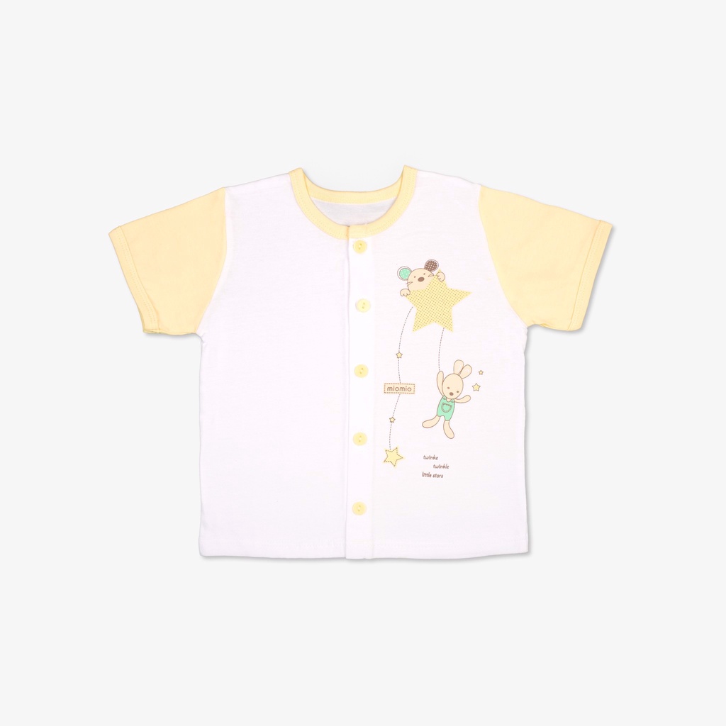 Áo Sơ Sinh Cộc Tay, Nút Giữa MIOMIO - In Hình Cho Bé Trai, Bé Gái , Vải Cotton