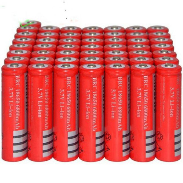 PIN SẠC 18650 màu đỏ dùng cho đèn pin quạt mini máy nghe pháp...