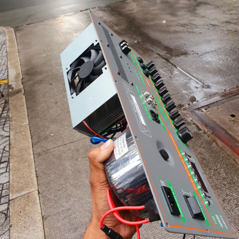 BO MẠCH LOA KÉO KẾT HỢP LIVESTREAM VÀ LED NHÁY MẠCH 4 SÒ CÓ QUẠT 6.0