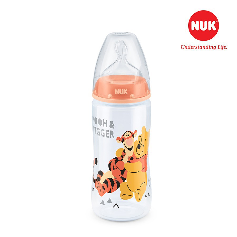 BÌNH SỮA NUK PP DISNEY 300ML NÚM TI SILICONE S1 - M - NU11731
