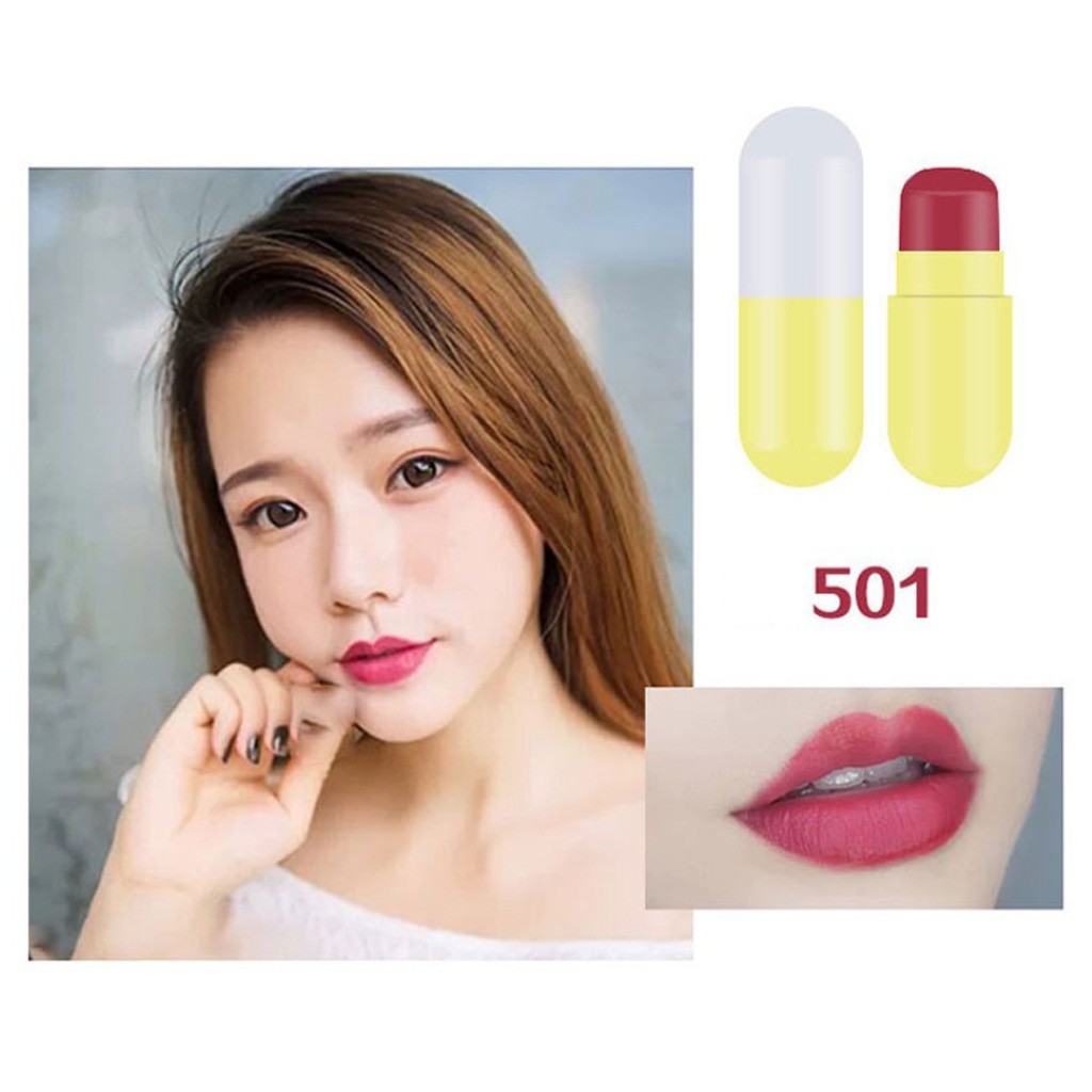Son lì MISS GUDU thiết kế hình viên thuốc không thấm nước và bền màu hiệu quả dành cho nữ | BigBuy360 - bigbuy360.vn