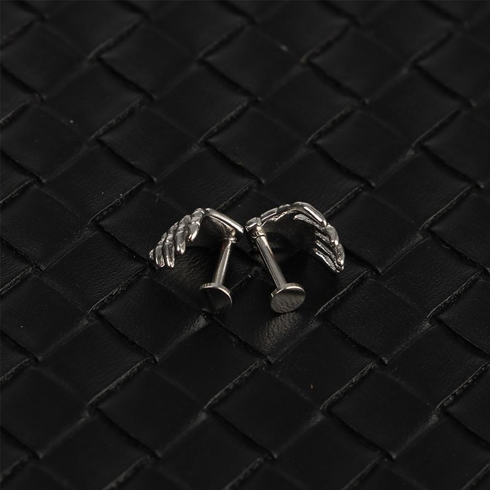 Yve Khuyên Tai Xỏ Đinh Tán Hình Bàn Tay Môi Bộ Xương Phong Cách Punk Tinh Tế