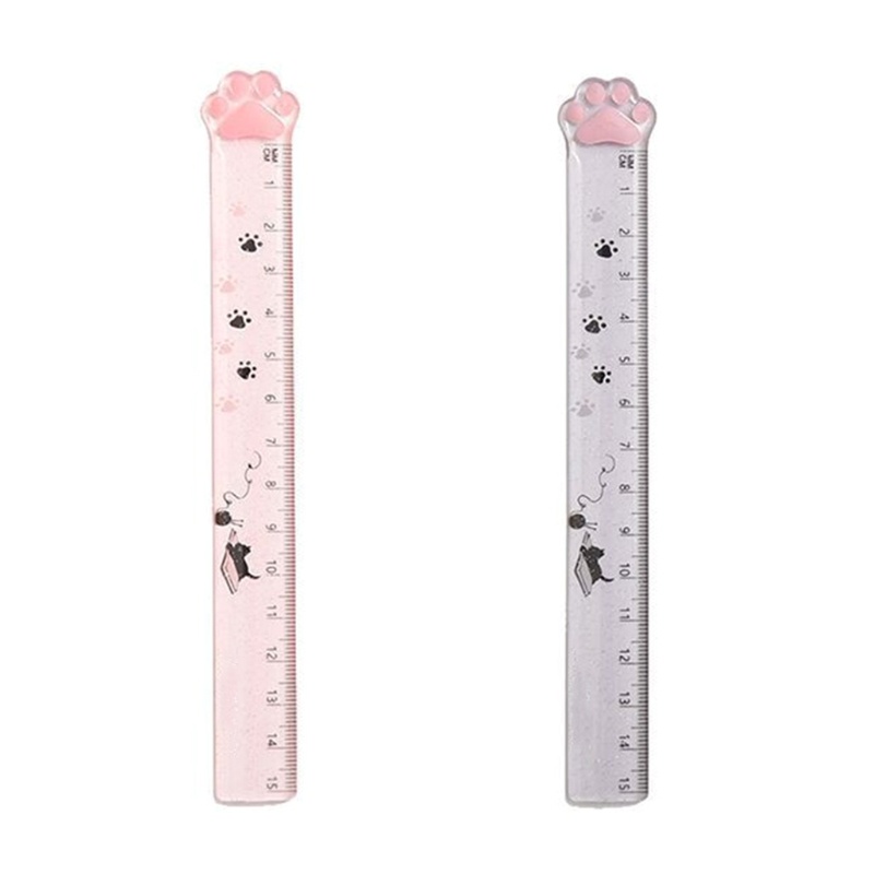 Thước thẳng acrylic trong suốt sáng tạo 15cm dành cho học sinh
