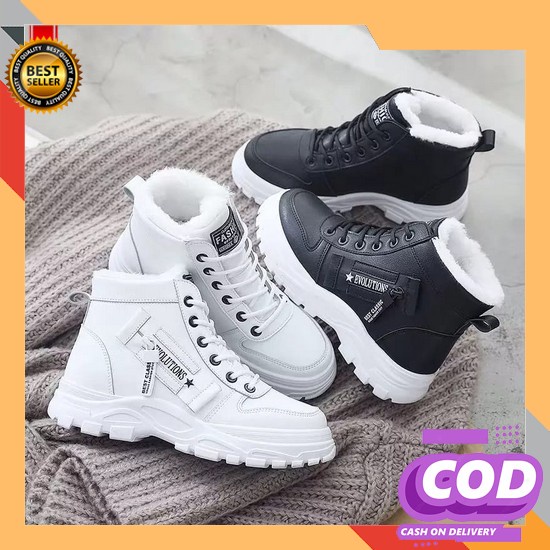 Giày Thể Thao Chạy Bộ Màu Trắng Có Dây Kéo Nhập Khẩu Chính Hãng Hàn Quốc Chất Lượng Cao Cho Nữ Srs Snekers Newest