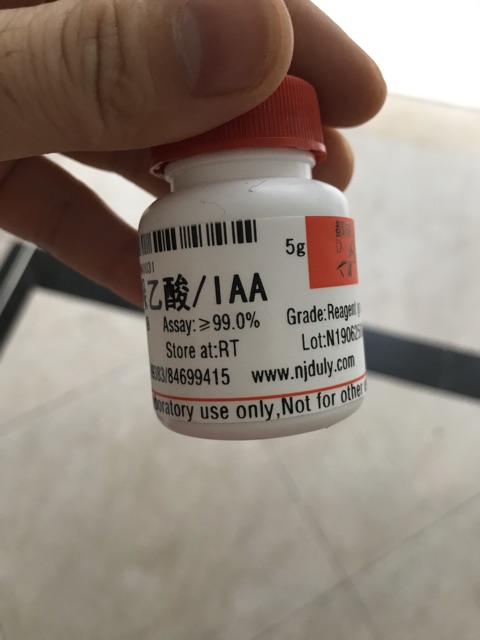 Hóa chất Indole-3-acetic aci.d IAA  3-IAA lọ 25g CAS 87-51-4 C10H9NO2