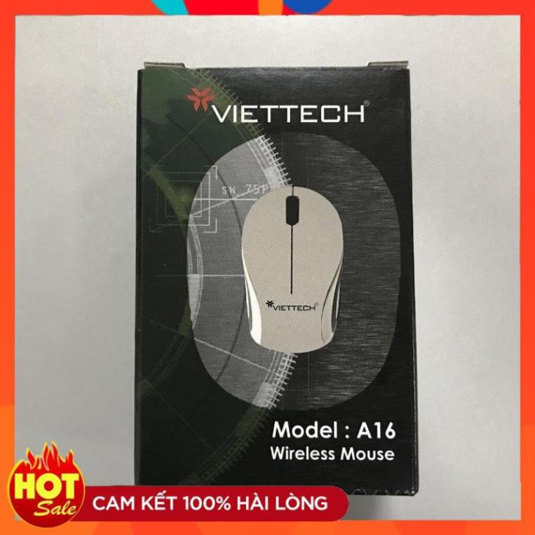 Chuột Không Dây Viettech A16 - Chuột Máy Tính Mini Kèm Tặng Pin Giá Rẻ