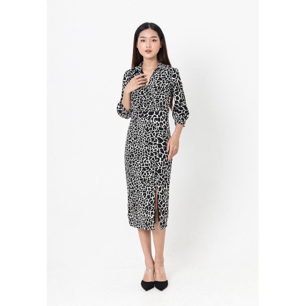 De Leah - Đầm Ôm Midi Tay Lỡ - Thời trang thiết kế