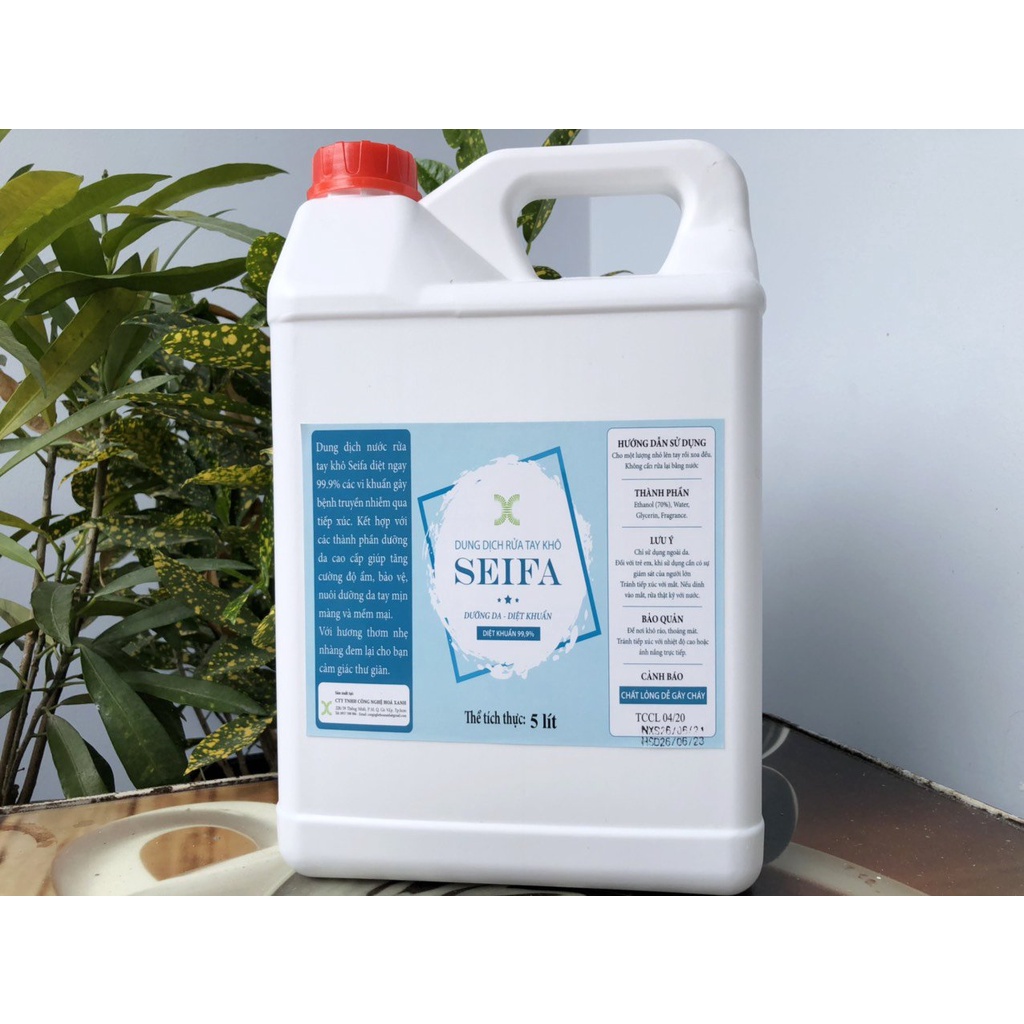 Nước rửa tay khô,Gel,Dung dịch rửa tay khô diệt khuẩn Seifa 5 Lít | BigBuy360 - bigbuy360.vn