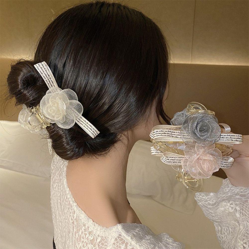 NICKOLAS Kẹp Tóc Đính Hoa Thanh Lịch Cho Nữ