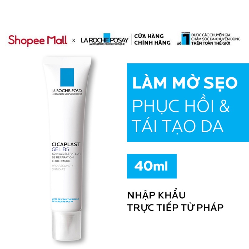 Bộ kem dưỡng giúp làm mờ sẹo, hỗ trợ phục hồi &amp; tái tạo da La Roche Posay Cicaplast Gel B5
