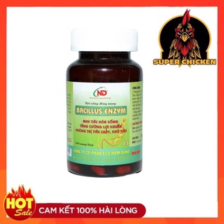 Bacillus enzym cs 100 viên men tiêu hoá cao cấp dành cho gà đá
