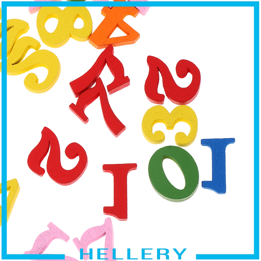 Bộ 100 Số Đếm Từ 0 Đến 9 Bằng Gỗ Nhiều Màu Sắc Dành Cho Bé Học Toán