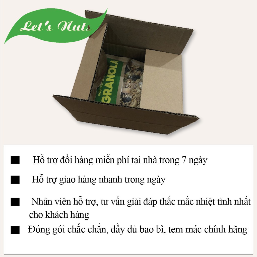 Ngũ cốc giảm cân ăn kiêng Granola mixed nuts các loại hạt hoa quả yến mạch, hạt dinh dưỡng túi 453gr