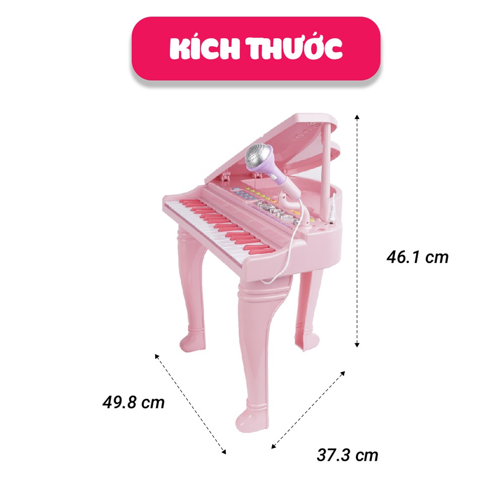 Đồ chơi âm nhạc cho bé - Đàn piano cổ điển kèm mic thu âm Winfun 2045